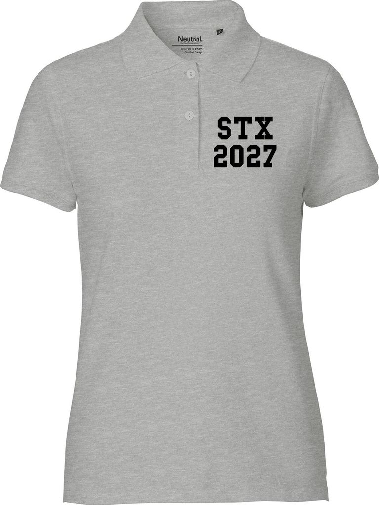 Huuraa Frauen Poloshirt STX 2027 Abschluss Dänemark Geschenk Größe M Sport Grey Bio Baumwolle Fairtrade STX 2027 Mode