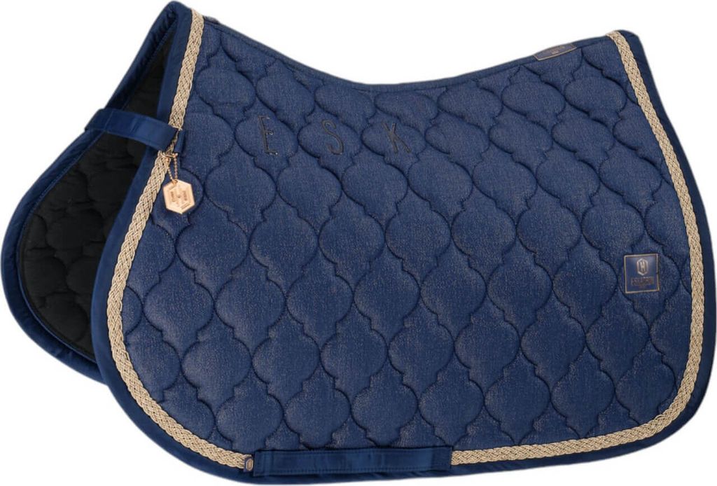 Eskadron Schabracke Baumwolle GLITTER true blue Heritage 24/25, Größe:VS