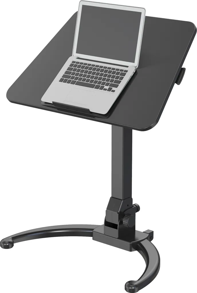 Support Ordinateur Portable Réglable en Hauteur Table Pliante avec Roues
