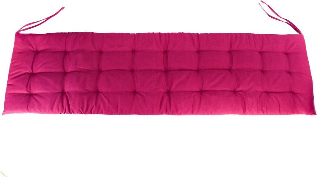 Coussin Décoration Jardin Coussin Banc Extérieur/Intérieur Brandsseller 150x40cm - Anthracite, 27 Surpiqûres Coussin Jardin Sangles
