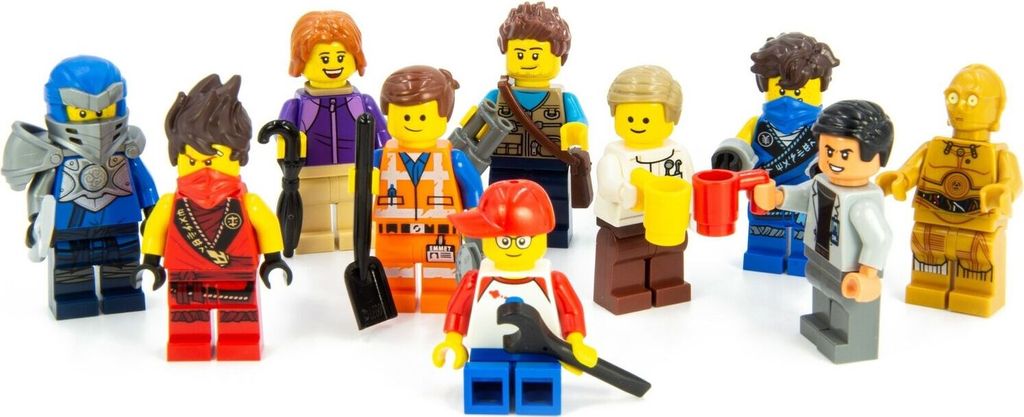 10 figure LEGO miste con accessori Immagine del prodotto 