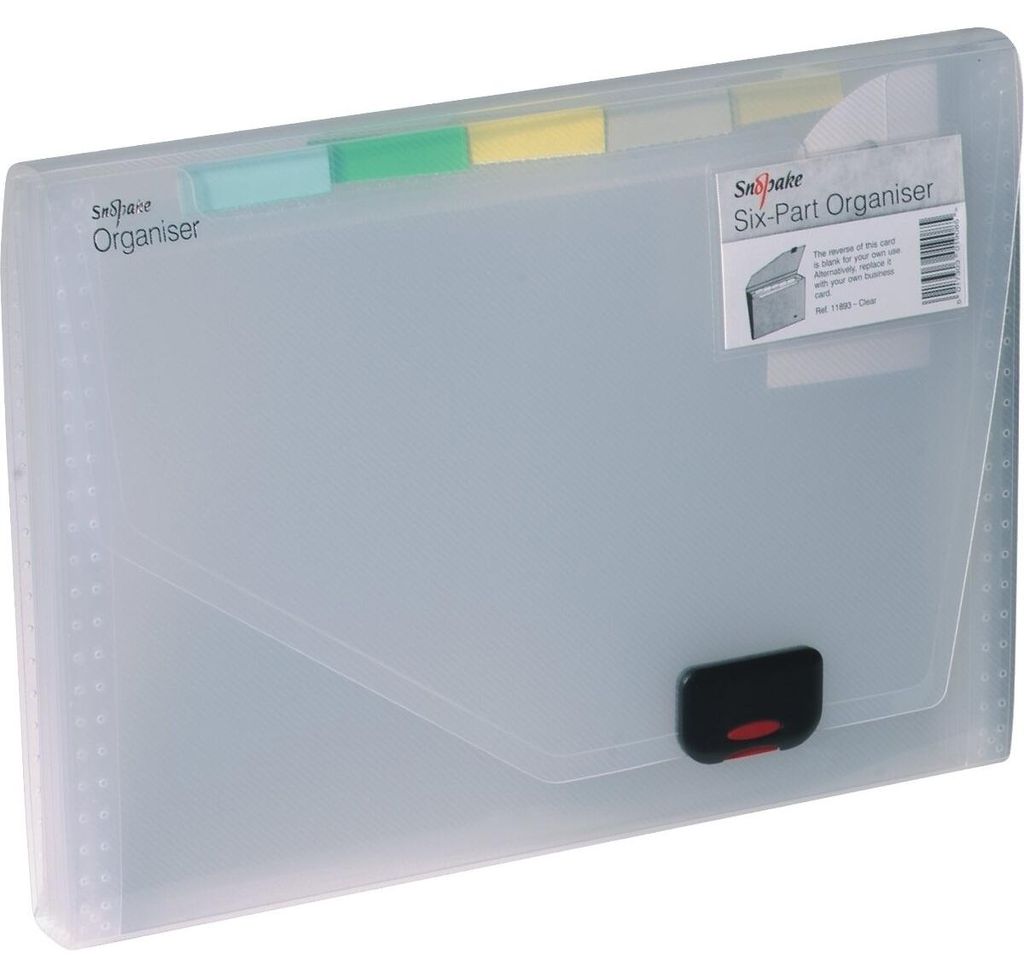 Fächermappe A4 PP 6 Fächer transparent Produktbild 