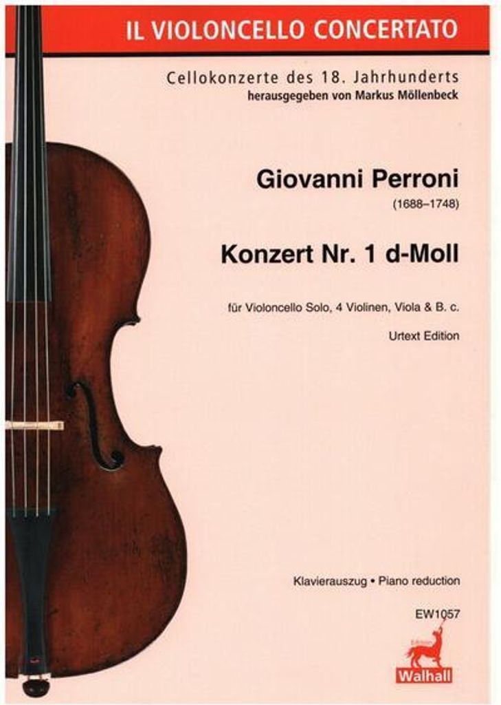 Konzert Nr.1 d-Mollfür Violoncello, 4 Violinen, Viola und Bc