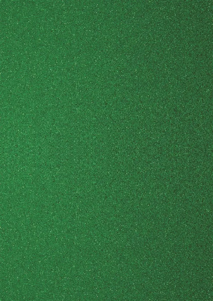 Carton brillant vert foncé A4 Heyda avec paillettes haute densité 200g