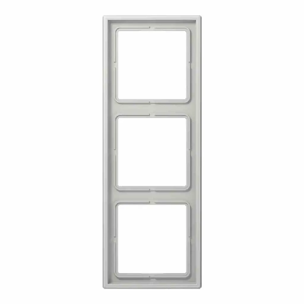 Jung LS983LG Cadre 3 Postes LS990 Gris Clair pour Interrupteur