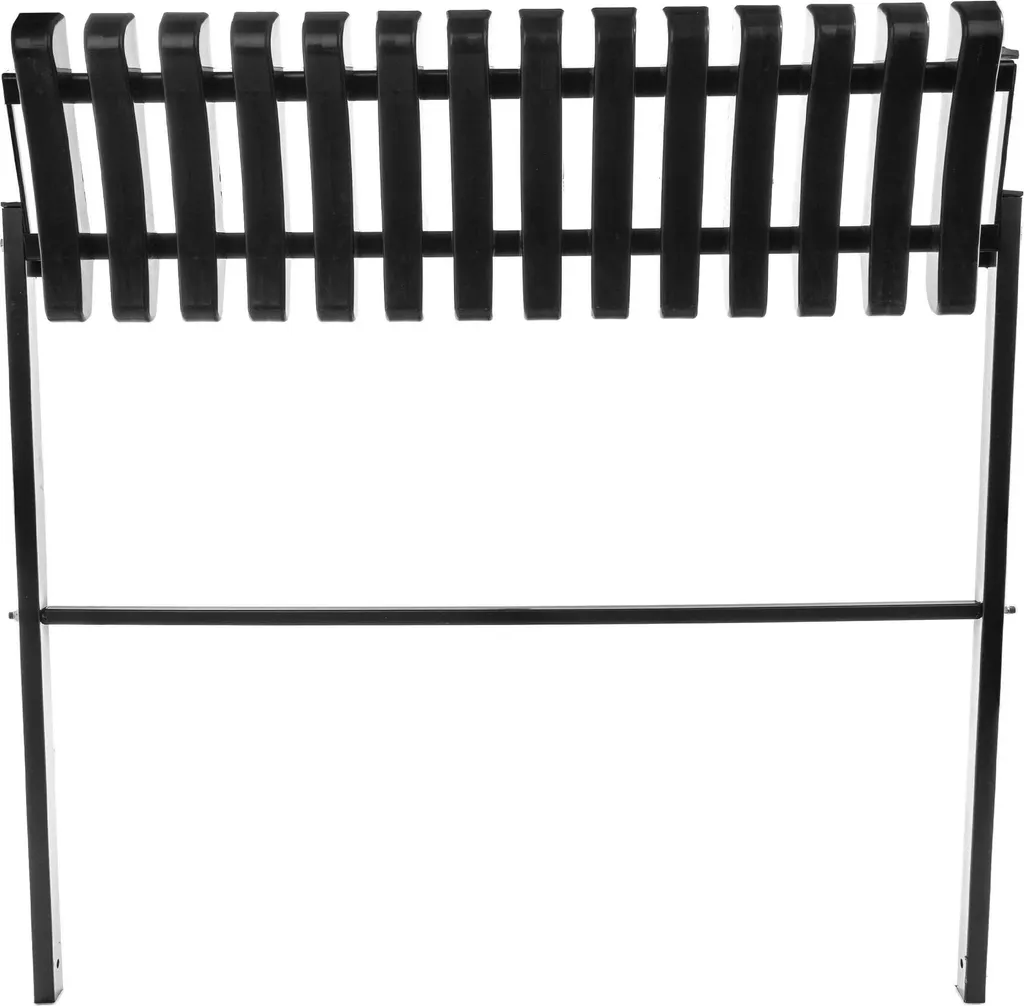 Petit banc de jardin pliable noir 91 cm pour balcon et véranda