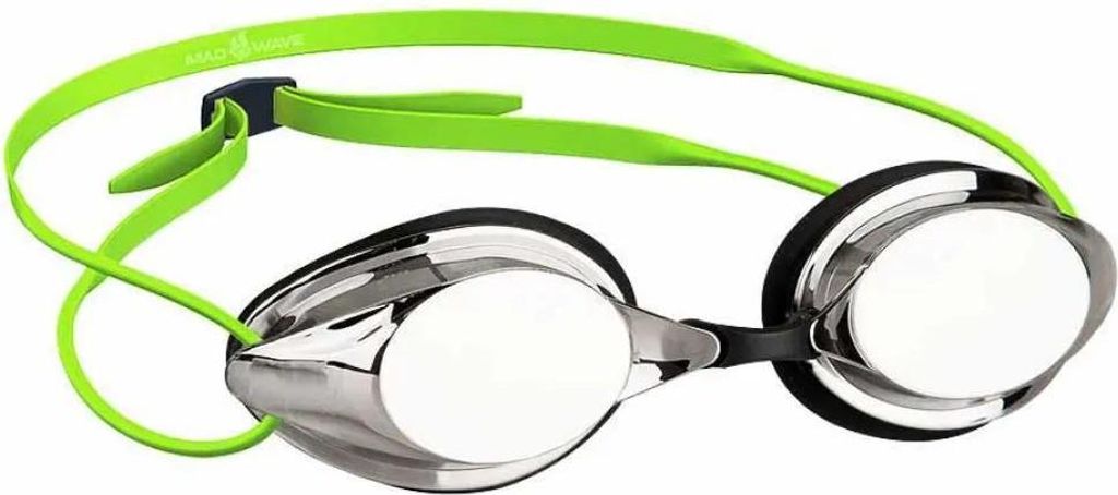 Madwave Streamline Schwimmbrille Mit Spiegelglas Grün Herren,Damen Grün One Size