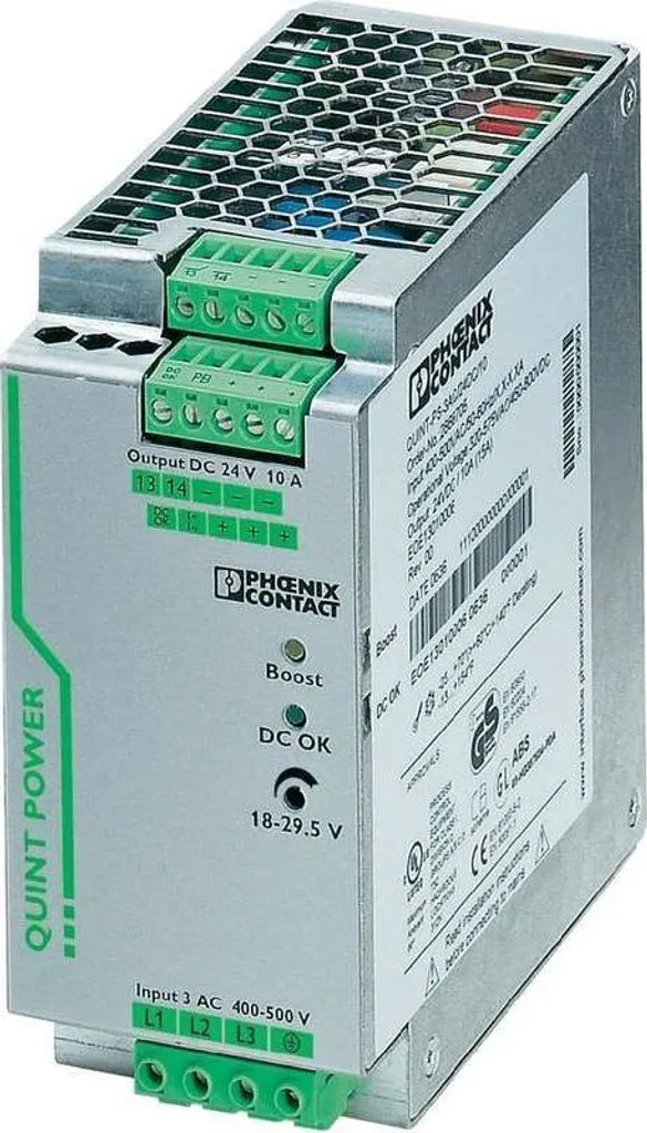Alimentation 24V anti-coupure QUINT-PS/3AC/24DC/10 Phoenix 2866705