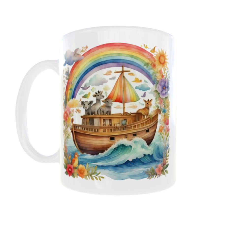 Religiöse Tasse 300ml Arche Noah Bibel Tiere v1 Produktbild 