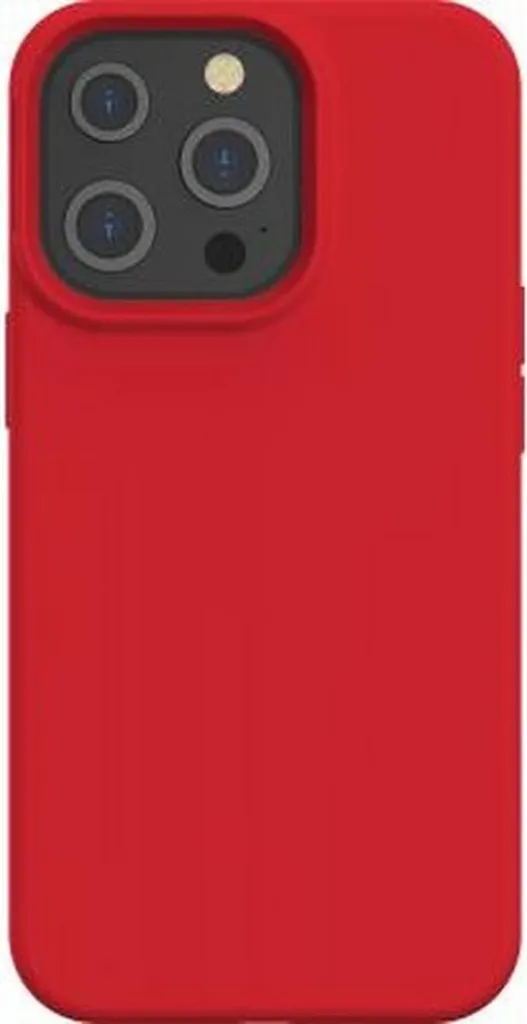 Custodia iPhone 13 Pro BigBen Silicone Rosso Soft Touch - Protezione Chic