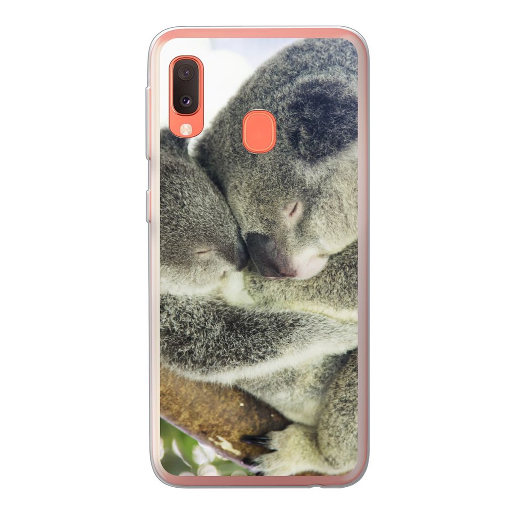 MuchoWow Handyhülle Schutzhülle Hülle für Samsung Galaxy A20e Koalas - Plüschtier - Tiere - Kinder - Jungen - Mädchen Silikon Softcase Hand...