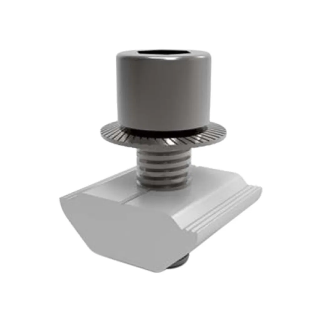 Écrou TT Solaire Haute Résistance - Pack de 20 Accessoires de Rail