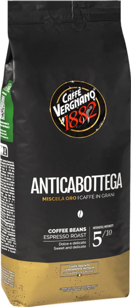 Caffè Vergnano Antica Botegga, 1 kg, Kawa, Średnie palona, Zdjęcie produktu 