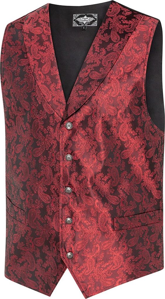 Stars & Stripes Herren Weste »KING« Rot