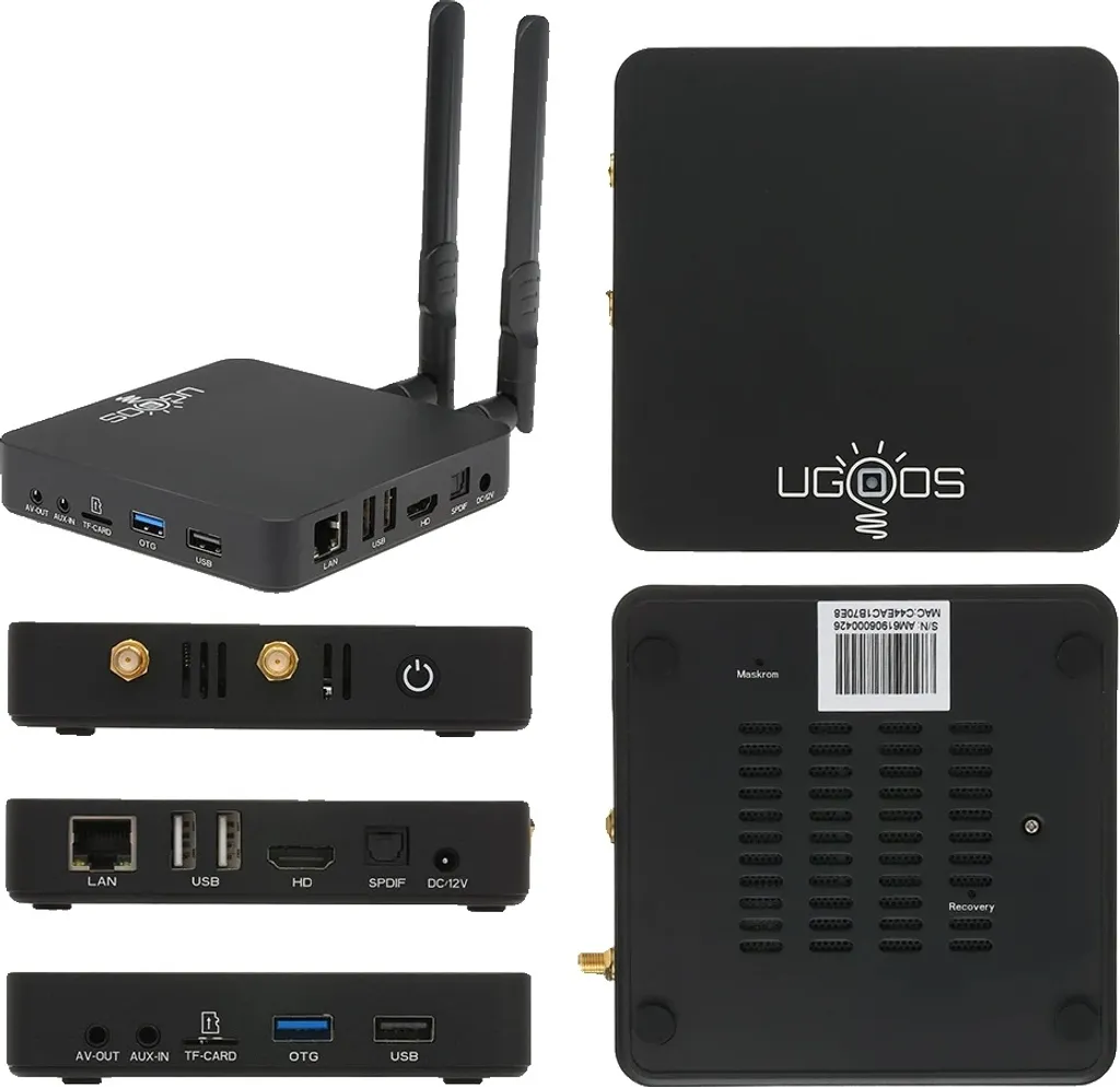 Boîtier Streaming TV UGOOS AM6B Plus : Jouez et regardez vos films en 4K
