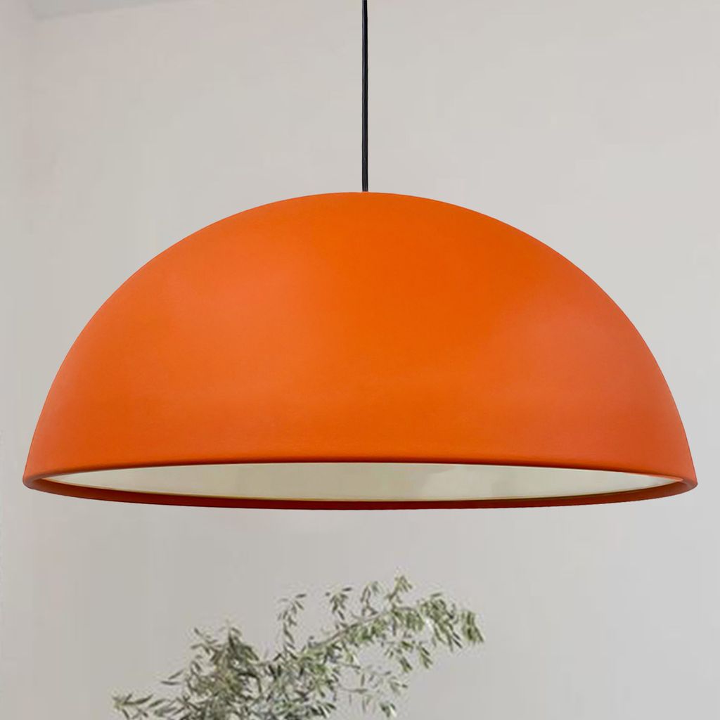 Pendelleuchte I Lipeo I Groß Hängelampe, Orange Modern Lampe