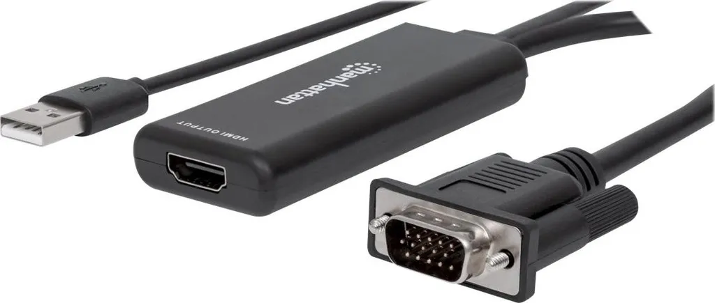 Manhattan HDMI to VGA Converter Bianco USB - Recupera il tuo Monitor