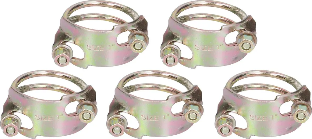 Colliers de serrage double fil métallique 2-62mm pour tuyaux souples