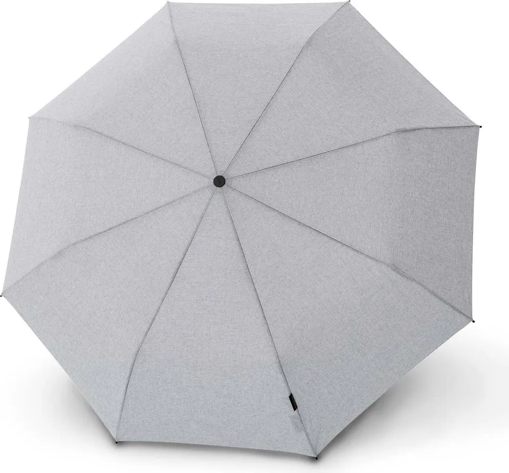 Parapluie Knirps Duomatic C.241 Melange Grey avec finition Chrome Matt