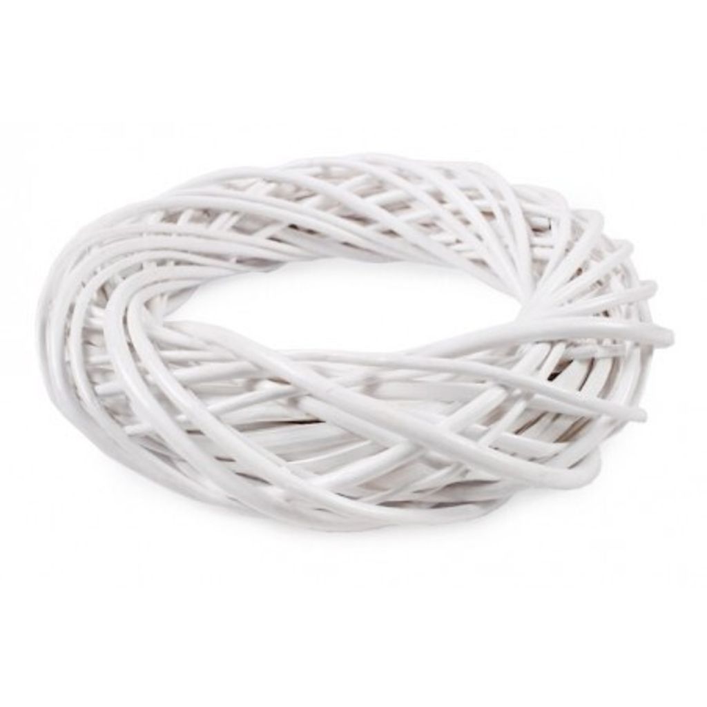 Weidenkranz 25 cm weiß Weide Dekokranz Türkanz Tischkranz Produktbild 