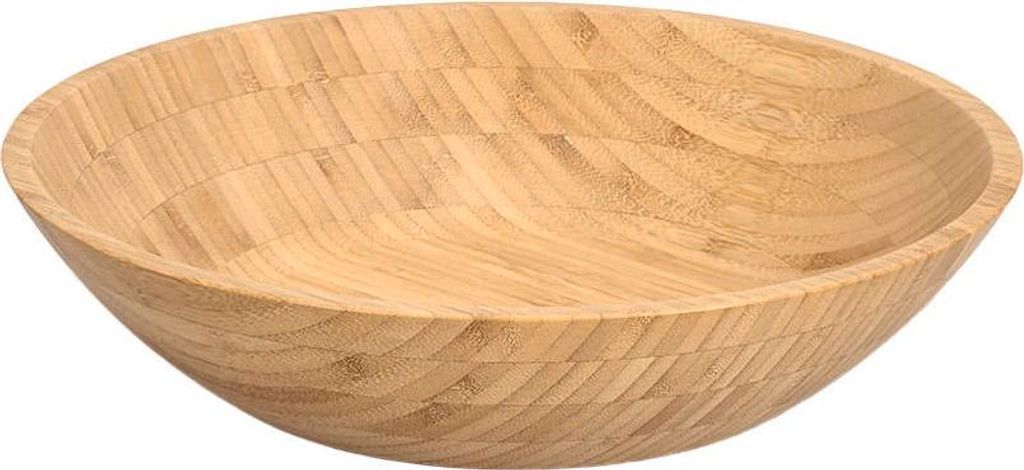 ZELLER 25646 Schale aus Bambus, ca. Ø 34,5 x 8 cm