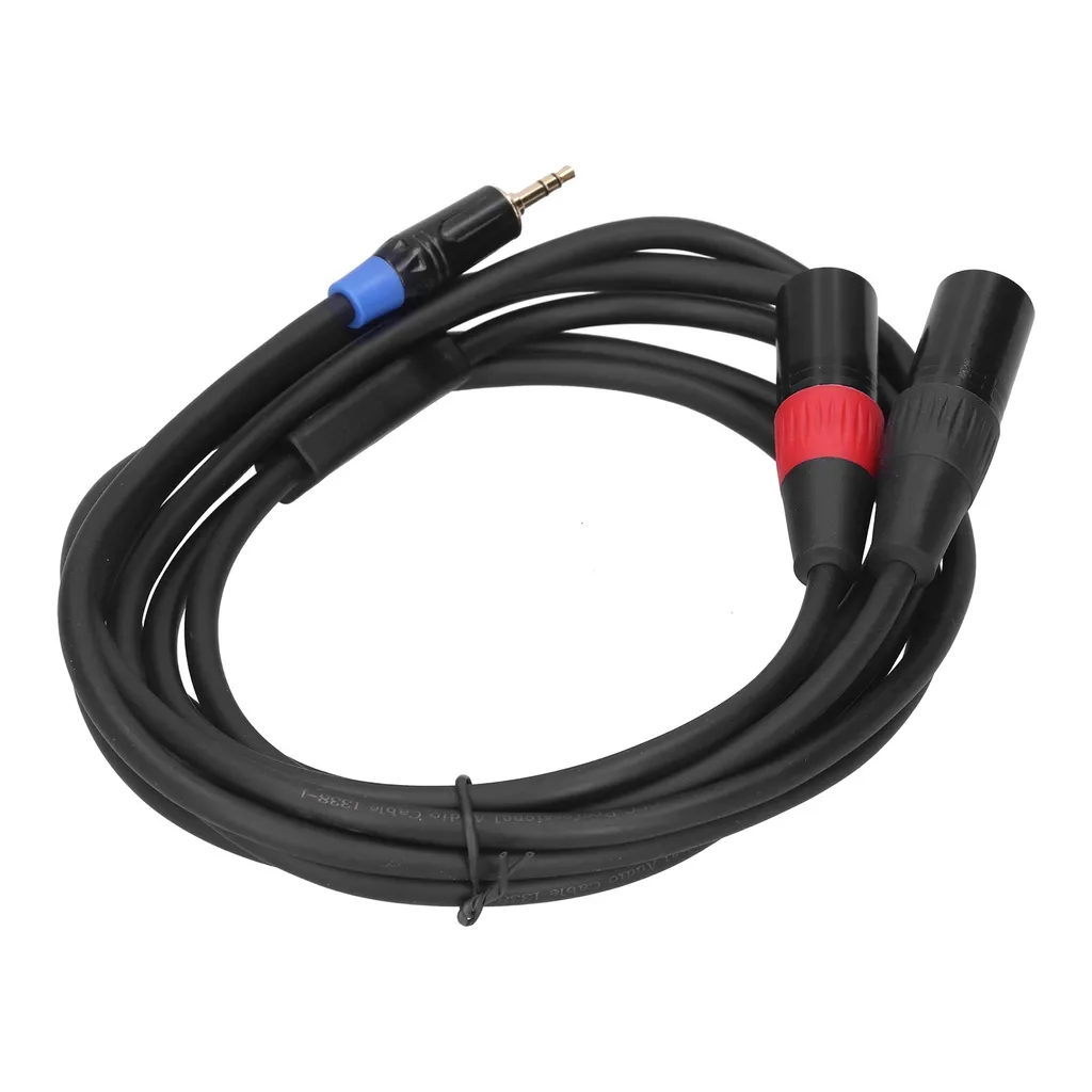 Cavo Audio Jack 3.5mm a 2 XLR Maschio - Splitter Professionale Stereo