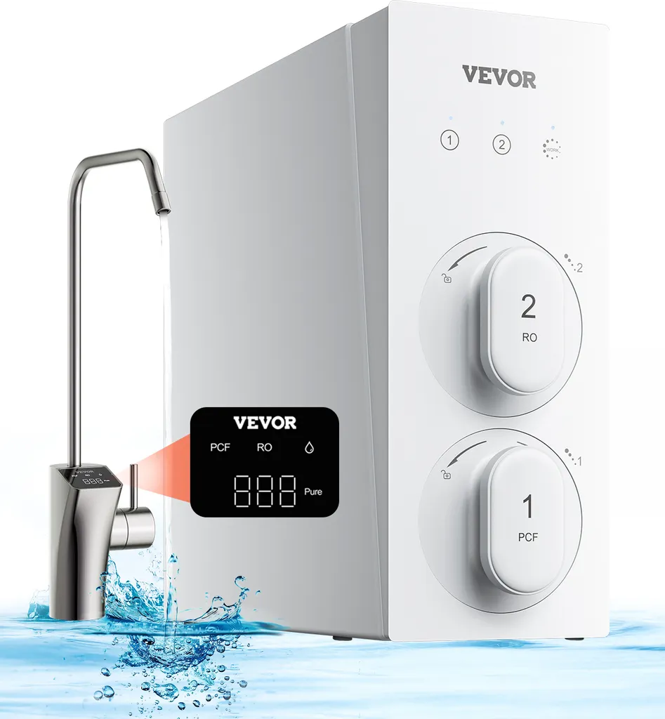 Osmoseur 600 GPD Filtration 8 Niveaux et Écran Intelligent VEVOR