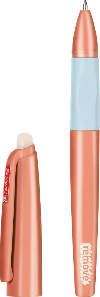 Roller gel effaçable pointe large 0,7 mm coloris corail pour l'école