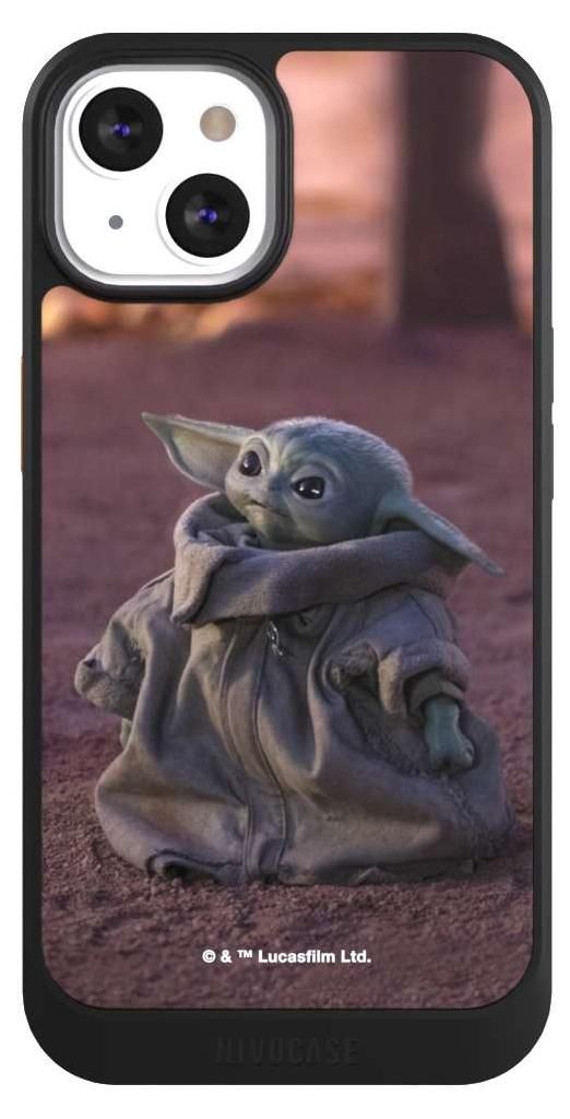 NIVOCASE Hülle für Apple iPhone 13 Handyhülle NIVOcore Case Schwarz Star Wars Baby Yoda The Child