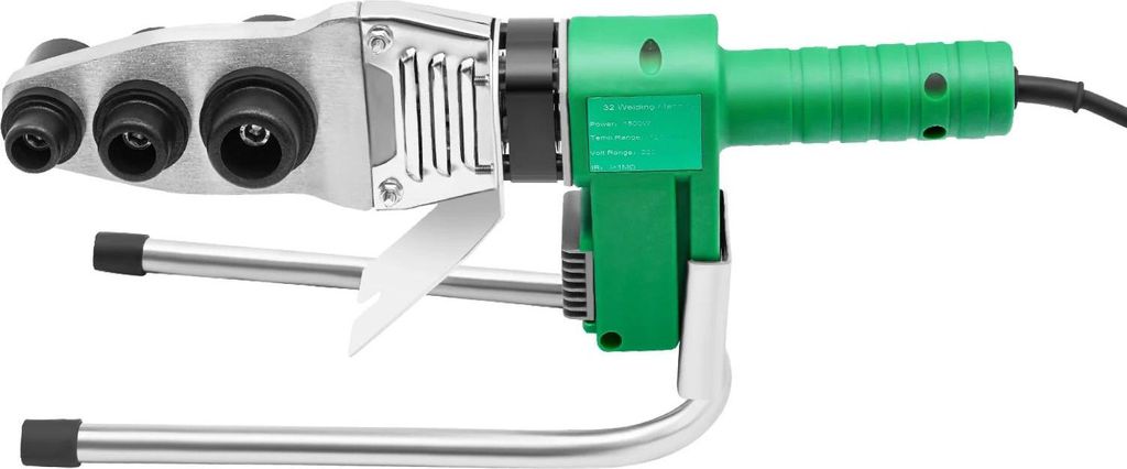 Kunststoffrohr-Schweißgerät - Modell 32 - 1500 W - 220 V - Polyfusionsschweißen - PPR/PE/PP/HDPE/PPC - Handgerät - Freistehend
