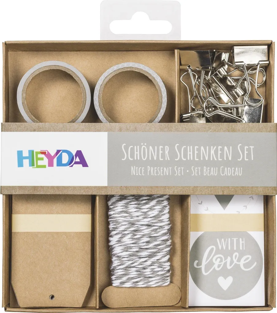 Kit emballage HEYDA gris clair - Accessoires décoratifs haute qualité