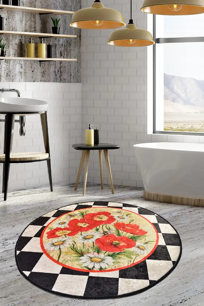 Tapis de Bain Anti-Humidité 700g/m² Velours Doux Fini le Sol Mouillé