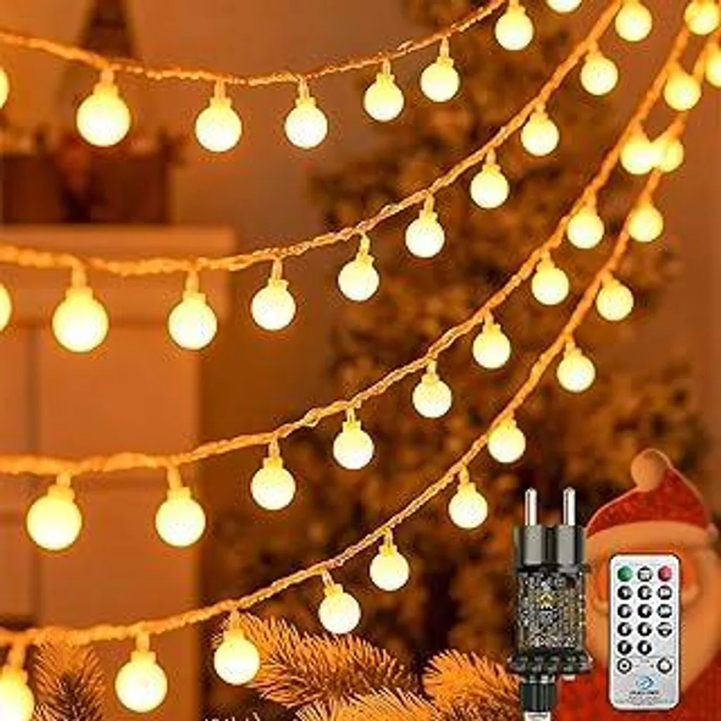Illuminazione Giardino SOAIY 13 Metri 80 LED IP44 Durevole