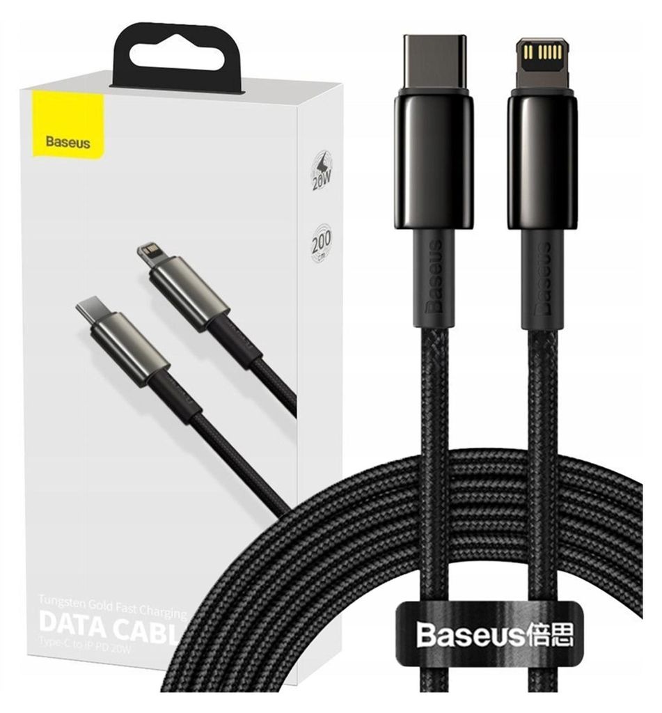 Cavo Usb-C Do Lightning Baseus Tungsteno Oro, 20W, 5A, Pd, Immagine del prodotto 