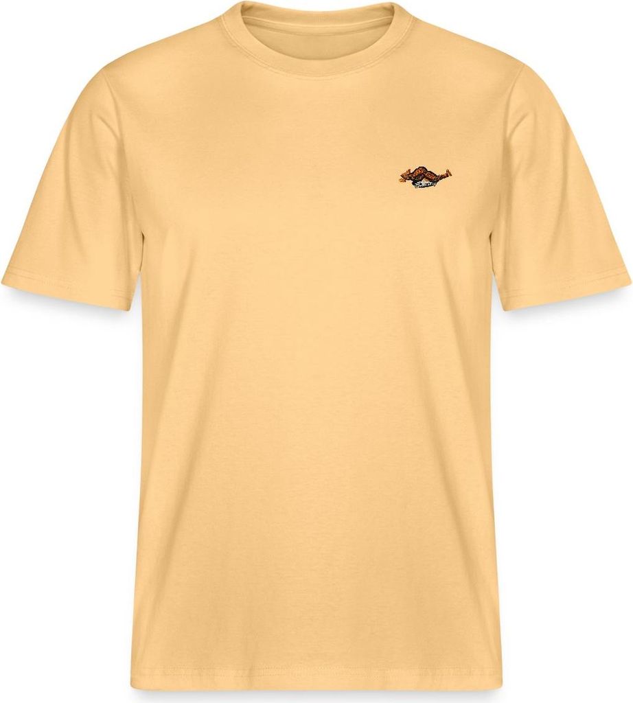 Spreadshirt Pippi Langstrumpf Auf Der Lauer Stick Relaxed Fit Uni T-Shirt, L, Hellgelb