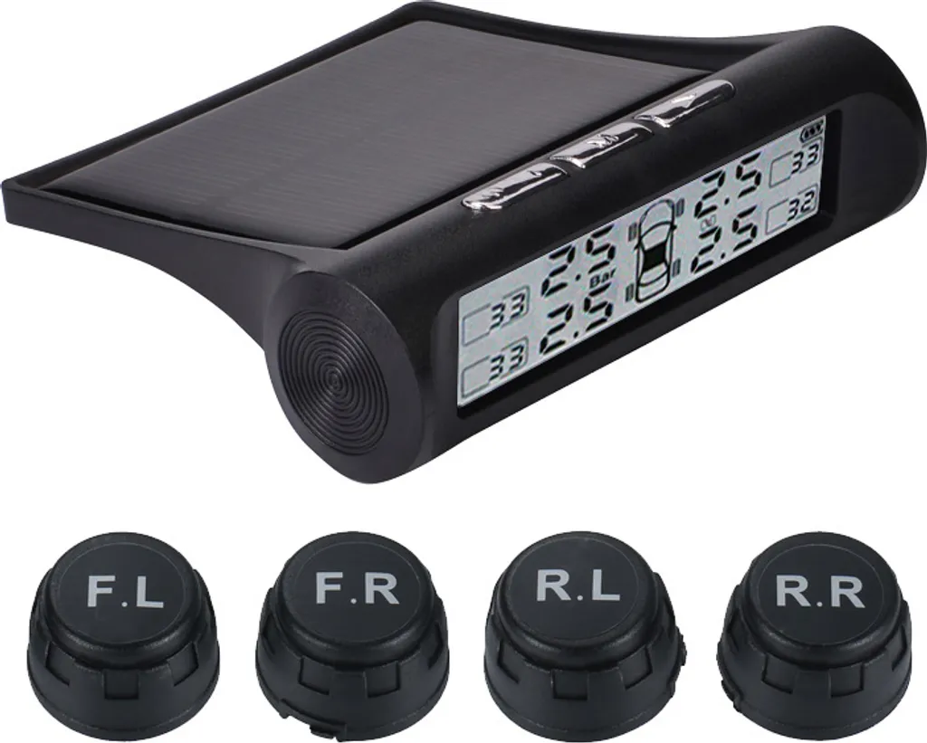 Surveillance pression pneus sans fil TPMS solaire INF pour longs trajets