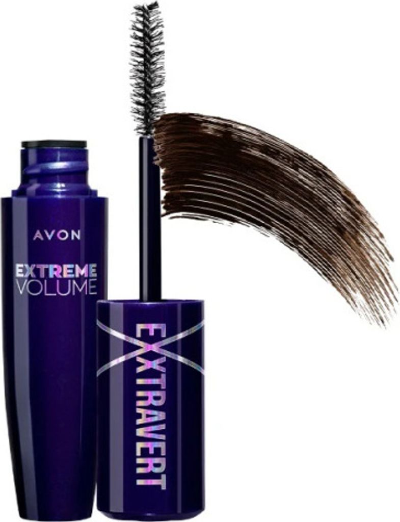 AVON Exxtravert Braun-Schwarze wasserfeste Wimperntusche