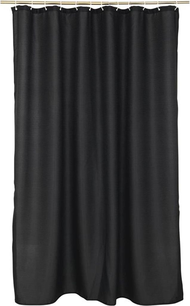 Wicotex Duschvorhang Jacquard 180x200cm schwarz