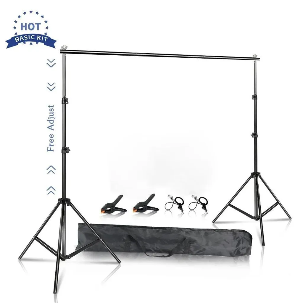 Support d'arrière-plan réglable 2000 x 3000 mm pour studio photo - Modèle A - 2
