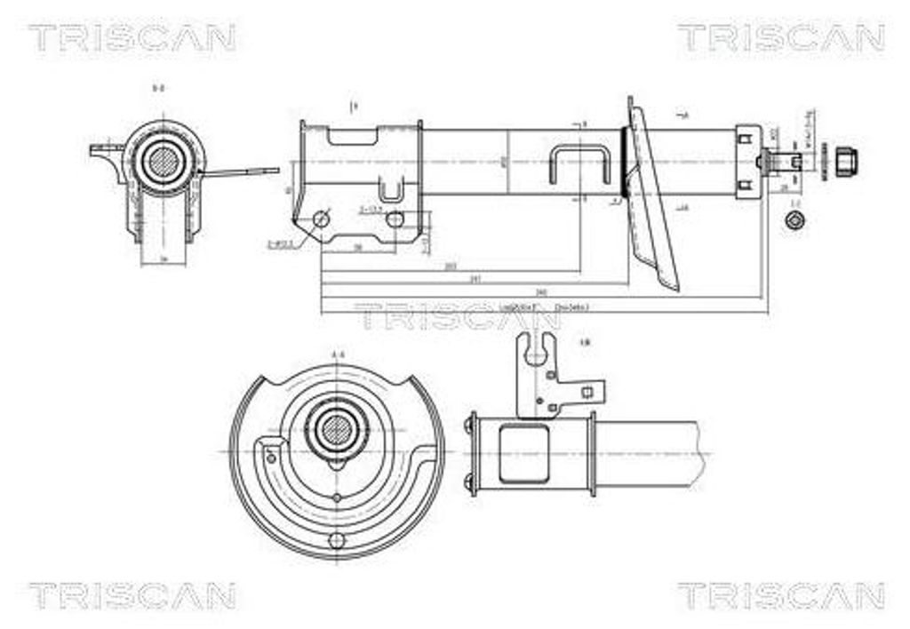TRISCAN Stoßdämpfer für OPEL ZAFIRA B (A05) Federbein 8705 24104
