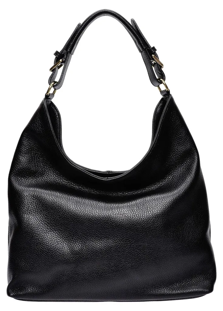 Sac bandoulière élégant pour le travail Anna Luchini AL 171T cuir noir