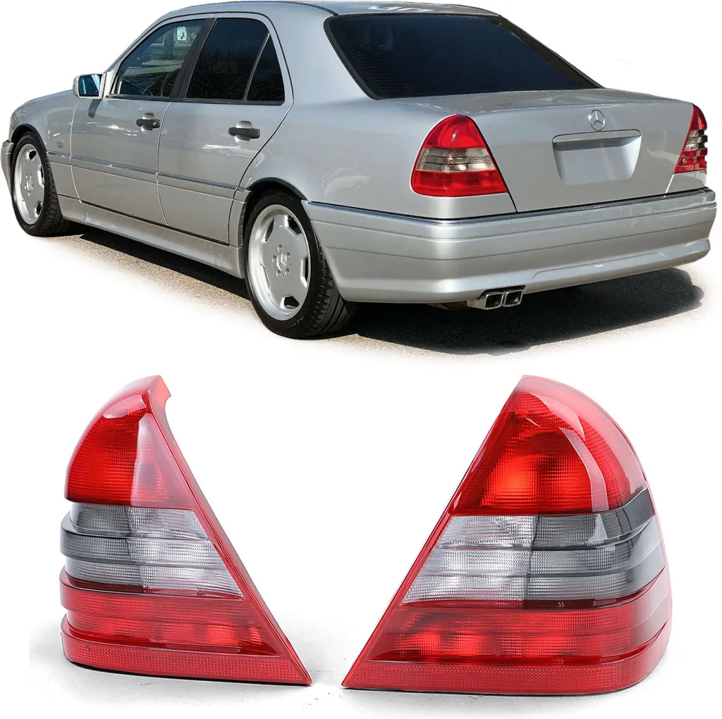 Set Fanali Posteriori Mercedes Classe C W202 1993-1997 Rosso Arancio