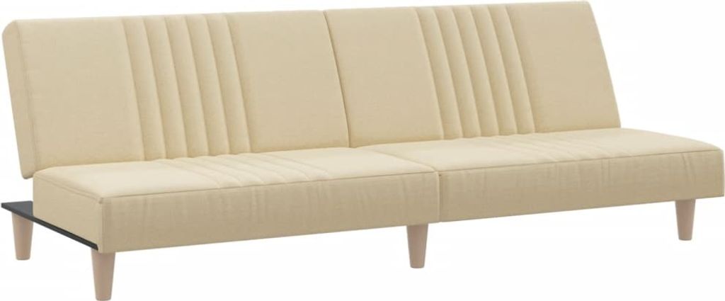 vidaXL Schlafsofa Creme Stoff