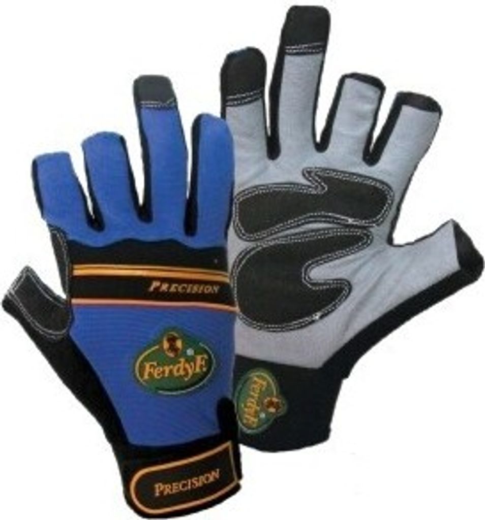 1 Paar FerdyF Mechanics Handschuhe Arbeitshandschuhe Montagehandschuhe Precision Blau-Schwarz, Farbe:Blau, Grösse:XXL (11)