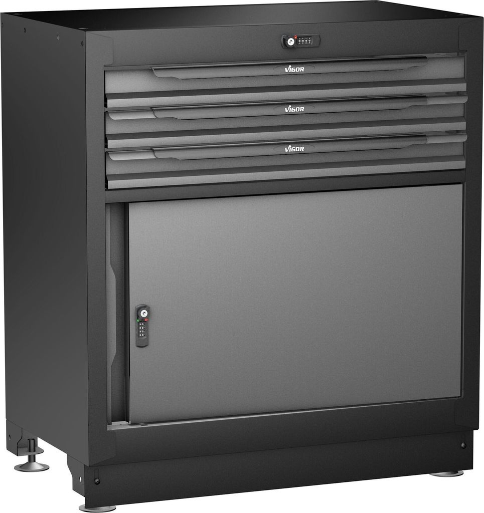 VIGOR Schubladen-Unterschrank 3 Schubladen 861 mm V6000-030XL LxBxH: 861 x 500mm