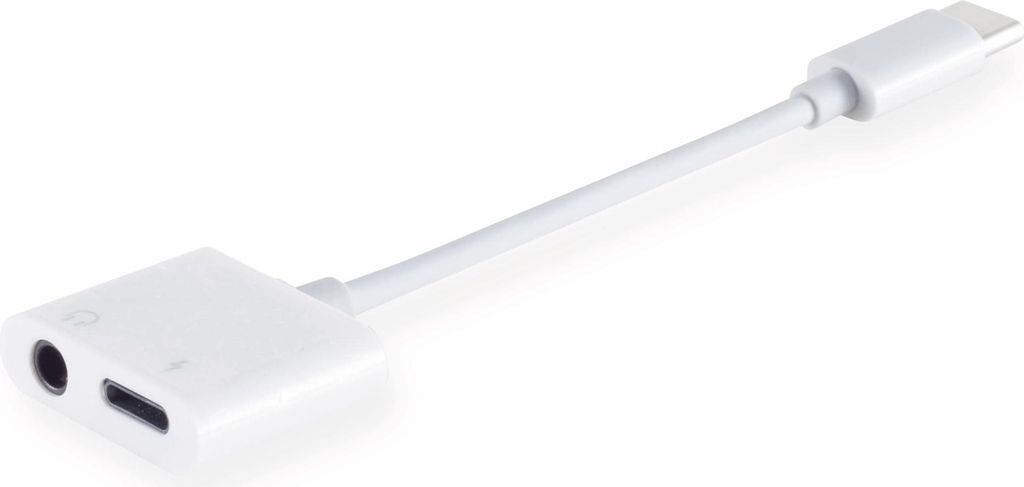 USB Typ C-Stecker / 3,5 Klinken- + USB C Buchse