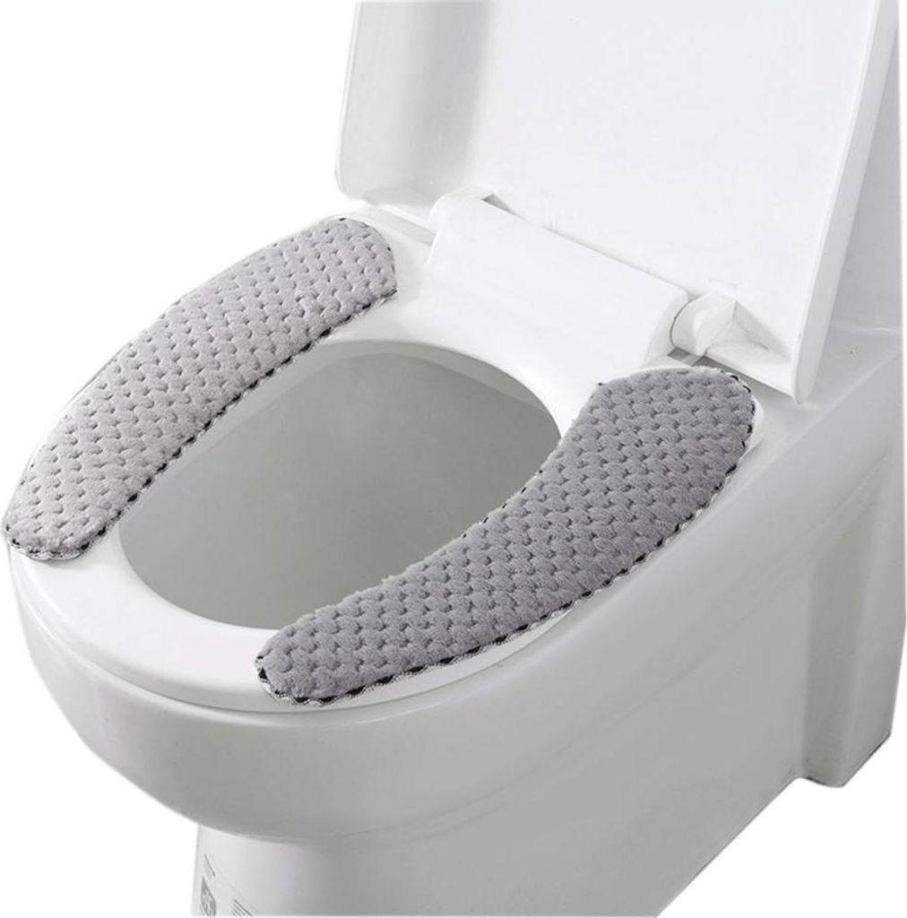 Waschbare Toilet Seat Cover, WC Sitzbezš¹ge Toilettensitzabdeckung, Elektrostatische Absorption Warmes Plš¹sch WC Sitzkissen