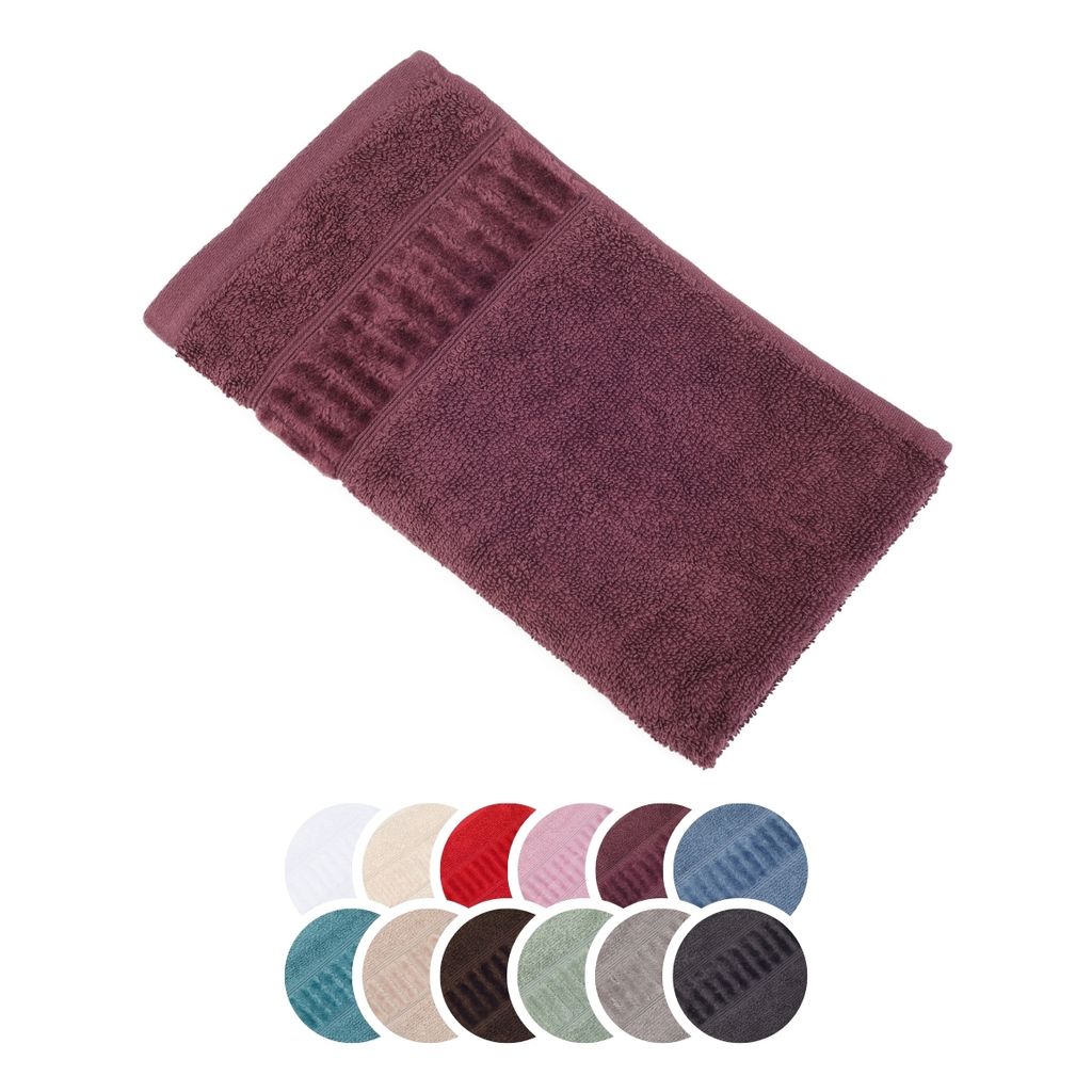 liebling Gästetuch Bio Baumwolle, Serie Organic, 500 gr. / m², 30 x 50 cm, 60 Grad, saugstark, schnelltrocknend, formstabil, beere