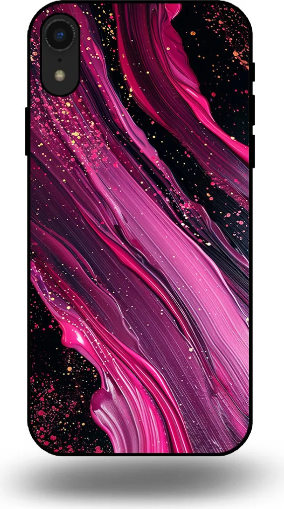 Cover Marmo iPhone Xr Viola Rosa Luxury | Accessorio Fashion Smartphonica