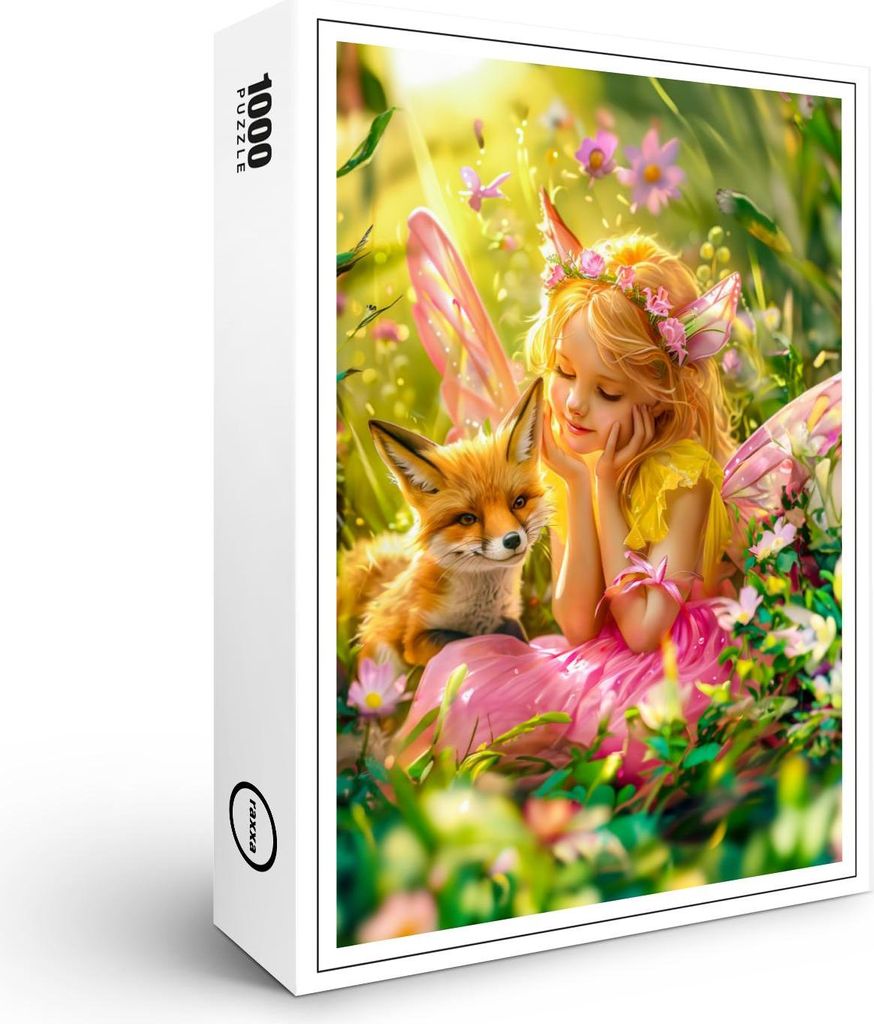 raxxa Premium-Puzzle "Summer Fairy and Playful Fox", 1000 Teile